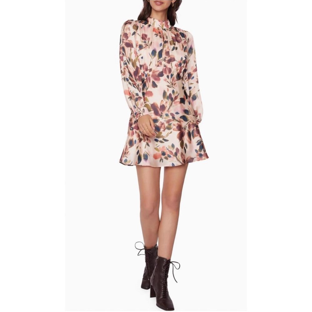 NWT Lost + Wander Thea Long Sleeve Mini Dress Women’s Size XS